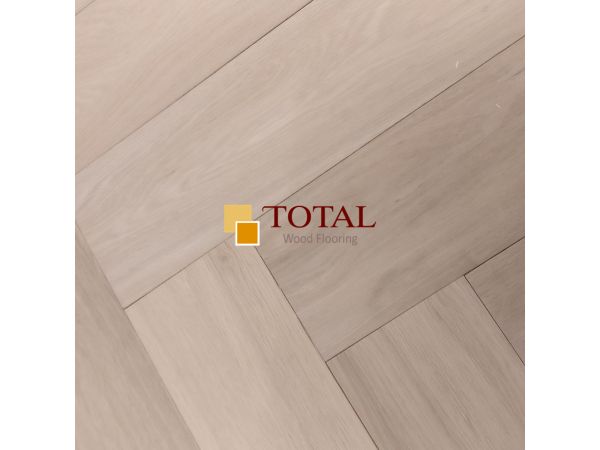 Engineered Oak Herringbone Click, Unfinished, DIY Box 14/3x150x600mm