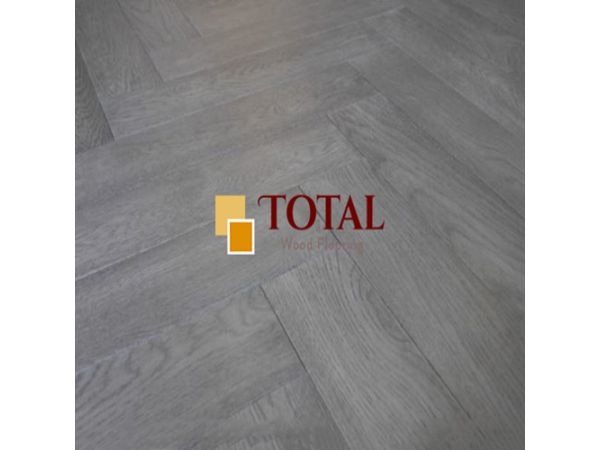 Herringbone 18/3x125x600mm, Gunmetal Grey Brushed Matt Lacquered, DIY box