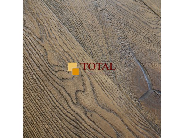 Engineered Oak Distressed Brushed surfaced Dark Brown Hard Wax Oil 20/6x190x1900mm