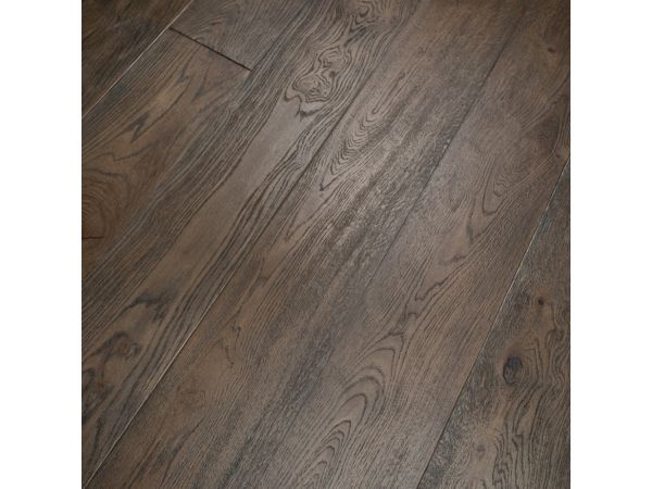 Engineered Oak Distressed Black Oiled Wood Flooring Close pattern View